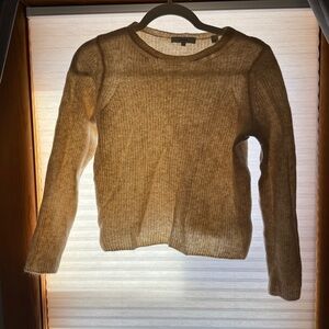 Vince Women's Beige Crew Neck Sweater